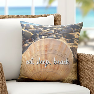 Almofada Coma Sleep Beach Seashell California Fotografia Sc