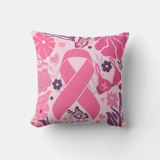 Almofada Combate à Fita Rosa de Sensibilização do Cancer da