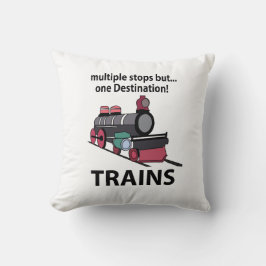Almofada Comboios Múltiplos Paragens, Mas Um Comboio De Des