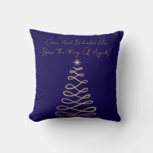 Come And Behold Him | Christmas Throw Pillow