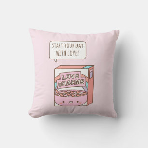 Almofada Comece Seu Dia com Love Breakfast Cereal