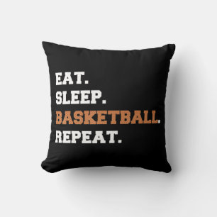 Almofada Comer. Dormir. Basquete. Repetir. t Discussão dive