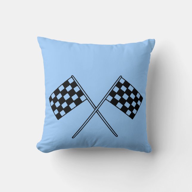 Almofada Competindo bandeiras Checkered (Frente)