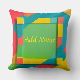 Almofada Composição Geométrica Colorida abstrato