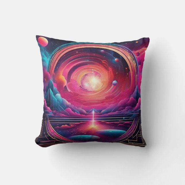 Almofada Composição Geométrica Cósmica (Frente)