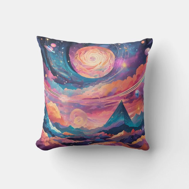 Almofada Composição Geométrica Cósmica (Frente)