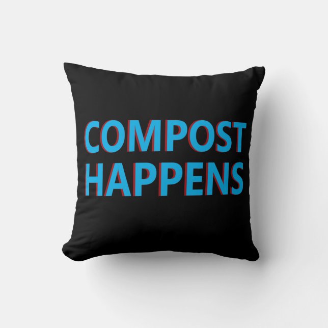 Almofada Compostador Compost Happens (Frente)