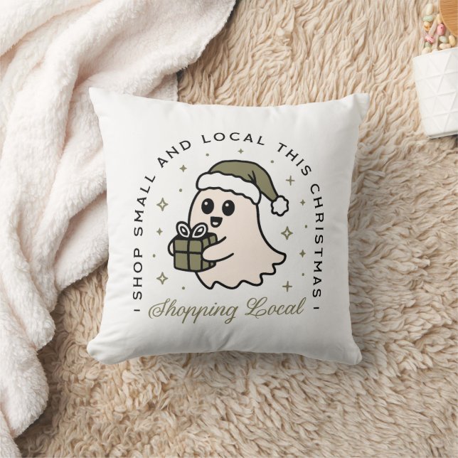 Almofada Compre pequeno e local este verde de Natal (Cobertor)