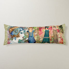 Almofada Comprida Art Deco Flappers