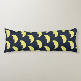 Almofada Comprida Body Pillow with Smiling Moon Pattern