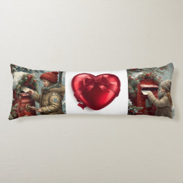Almofada Comprida Christmas mailbox cozy winter bedding