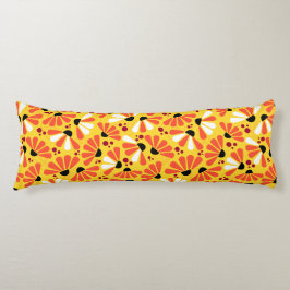 Almofada Comprida Coneflower Confetti em Lemon Yellow