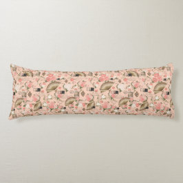 Almofada Comprida Corpo de Começos Cerejado