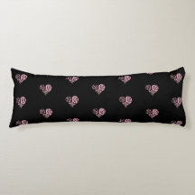 Corpo de Coração Cor-de-rosa e preto-colorido