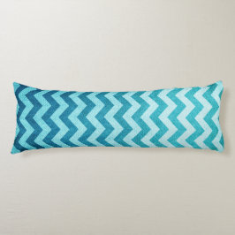 Almofada Comprida Denim Chevron por Shirley Taylor