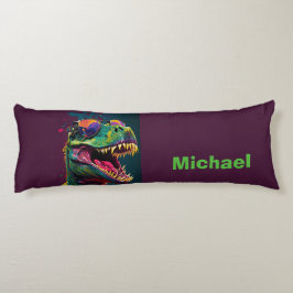 Almofada Comprida Dino T Rex bonito pré-histórico