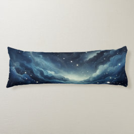 Almofada Comprida DreamNight Sky - Com Sparkles e Silver Swirls