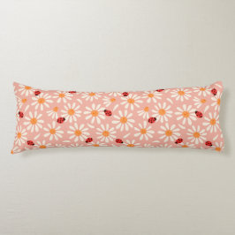 Almofada Comprida Ladybugs and Daisies