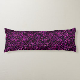 Almofada Comprida Leopardo roxo e Dourado Design 3