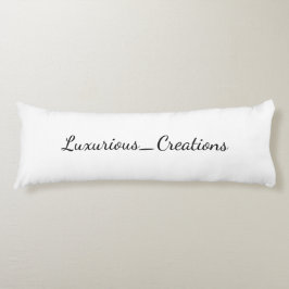 Almofada Comprida Logotipo do Travesseiro decorativo Luxurious_Creat