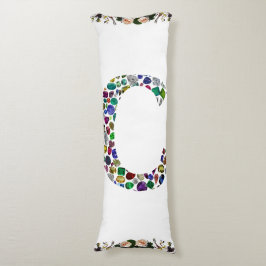 Almofada Comprida Monograma inicial - Letra C Trendência