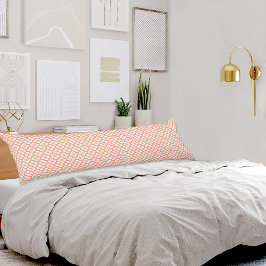 Almofada Comprida Pink Flowers Pattern Body Pillow
