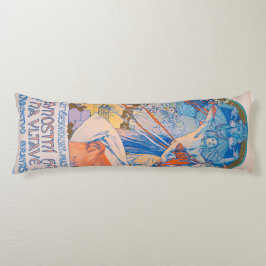 Almofada Comprida Poster de Alphonse Mucha para o Festival de Sokol 