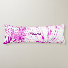 Almofada Comprida Respingo cor-de-rosa