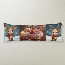 Roupas de cama de Natal de rena fofa para crianças