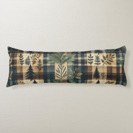 Almofada Comprida Rustic Flannel - decor de cabine