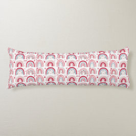 Almofada Comprida Seja Meu Dia de os namorados Arco-Íris