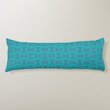 Travesseiro Corporal Geometria Retro Rosa Azul