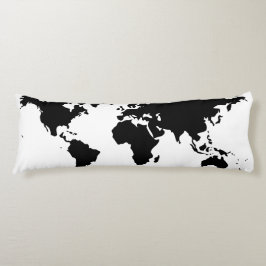 Almofada Comprida World Maps Body Pellow
