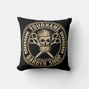 Almofada Compro de Barber Personalizado Skull Rockabilly Sa