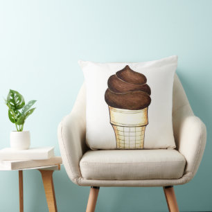 Almofada Compro de Colagem Cone de Sorvete de Chocolate Sof