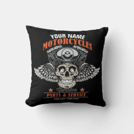 Almofada Compro de Motociclos Personalizados do Crânio Voad