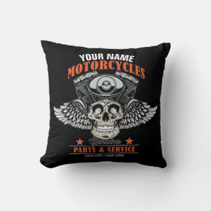 Almofada Compro de Motociclos Personalizados do Crânio Voad