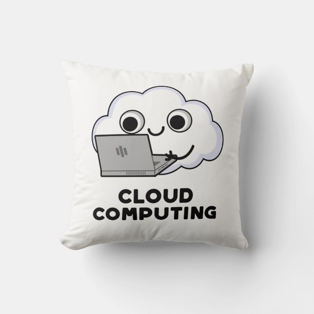 Almofada Computação em nuvem Engraçado Computação Climática (Frente)