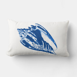 Almofada Conch Shell - marinho azul e branco