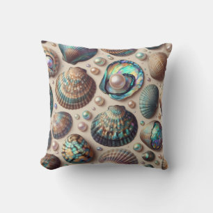 Almofada Concha de Ostra Dourada Abalone Nácar