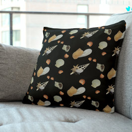 Almofada Conchas marinhas lago de praia oceânica de Verão l