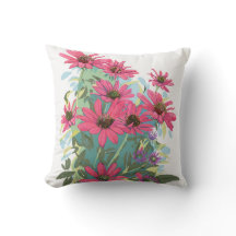 Coneflower Outdoor pillow