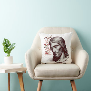 Almofada Confiar em Jesus com todo o seu coração