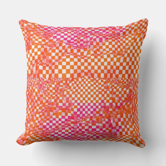 Almofada Conforto Chic Checkered: Travesseiro decorativo pr (Frente)