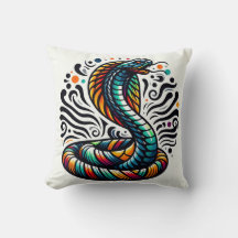 Conforto de Serpentina: Travesseiro à Forma de Cob