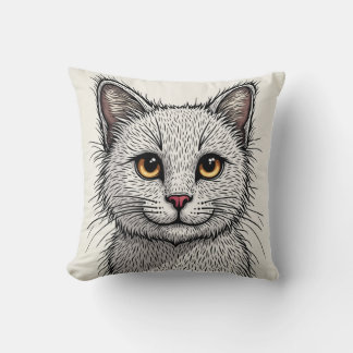 Almofada Conforto Puro: Cushions Adoráveis Em Forma De Gato