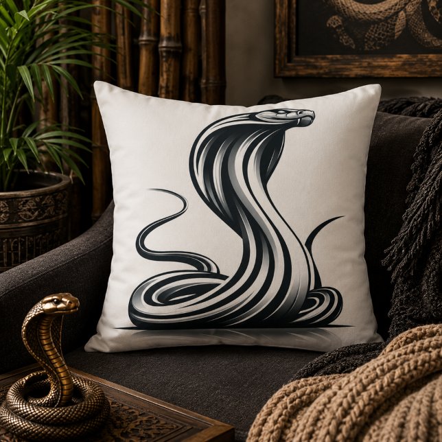 Almofada Conforto Serpenteante: Travesseiro em Forma de Cob (Serpentine Comfort: Cobra-Shaped Pillow for Exotic)