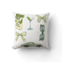 Conjunto de Adesivos Estética Green Coquette | Car