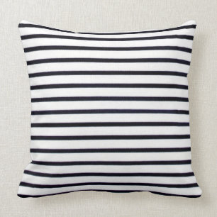 Almofada Conjunto-de-Almofadas-Preto-Branco-Listrado-Estilo