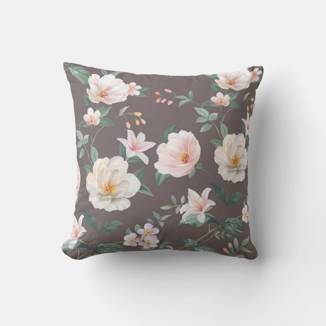 Almofada conjunto de alta qualidade de várias flores de aqu (Frente)